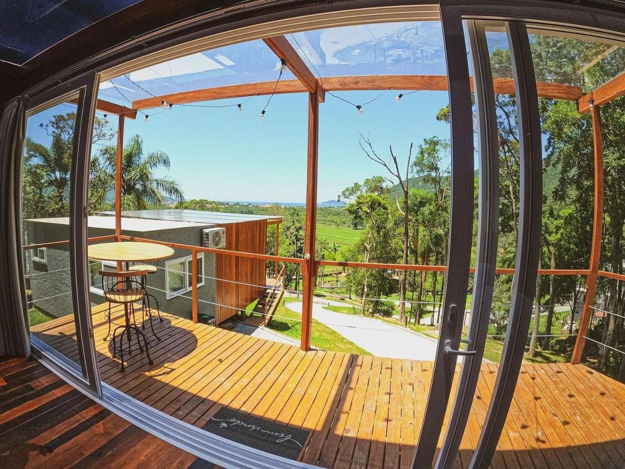 فيلا Casa De Vidro Alto Padrao - Hospedar Com Proposito Florianópolis المظهر الخارجي الصورة